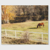 Rustikale Herbstdekoupage Geschenkpapier (Flach)