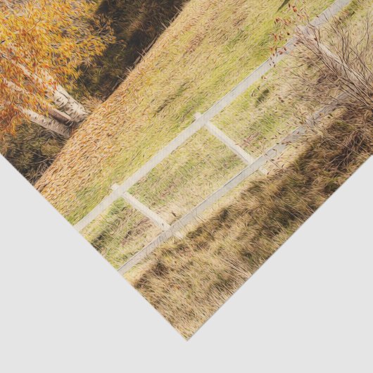 Rustikale Herbstdekoupage Seidenpapier (Ausschnitt)