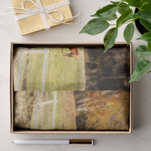 Rustikale Herbstdekoupage Seidenpapier (Geschenk)