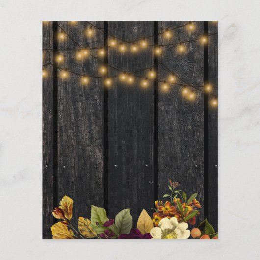 Rustikale Herbstdusche (Rückseite)