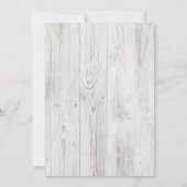 Rustikale Herbstdusche Einladung (Rückseite)