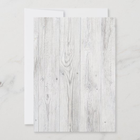 Rustikale Herbstdusche Einladung (Rückseite)