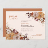 Rustikale Herbstdusche Einladung (Vorne/Hinten)