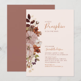 Rustikale Herbstdusche Einladung