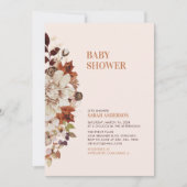 Rustikale Herbstdusche Einladung (Vorderseite)