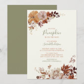 Rustikale Herbstdusche Einladung (Vorne/Hinten)