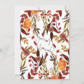 Rustikale Herbstdusche Einladung (Rückseite)