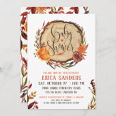 Rustikale Herbstdusche Einladung (Vorne/Hinten)