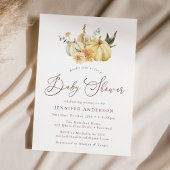 Rustikale Herbstdusche Einladung