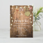 Rustikale Herbstdusche Einladung (Stehend Vorderseite)