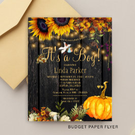 Rustikale Herbstdusche Flyer