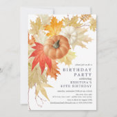 Rustikale Herbsteinladung Einladung (Vorderseite)