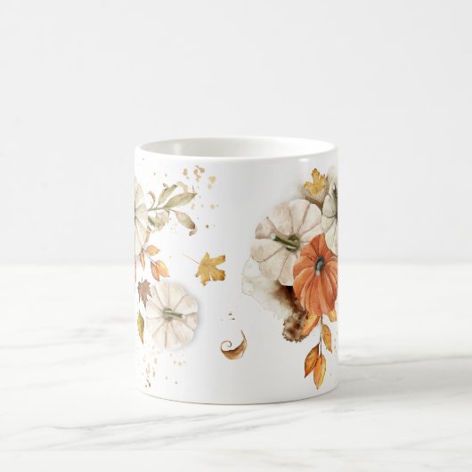 Rustikale Herbsternte Kürbiskaffee Tasse (Mittel)