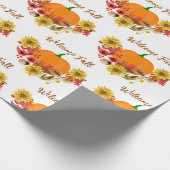 Rustikale Herbsternte / Willkommenskraft Geschenkpapier (Ecke)