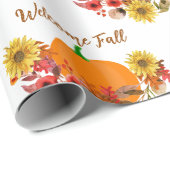 Rustikale Herbsternte / Willkommenskraft Geschenkpapier (Rolleneckpunkt)