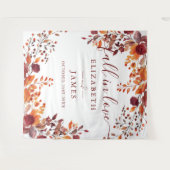 Rustikale Herbstfälle florales Foto Stand Hintergr Wandteppich (Vorderseite (Horizontal))