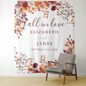 Rustikale Herbstfälle florales Foto Stand Hintergr Wandteppich (Beispiel)