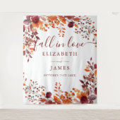 Rustikale Herbstfälle florales Foto Stand Hintergr Wandteppich (Vorderseite)