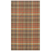 Rustikale Herbstfarbe Kariert braun, orange, grau, Tischdecke (Vorderseite)