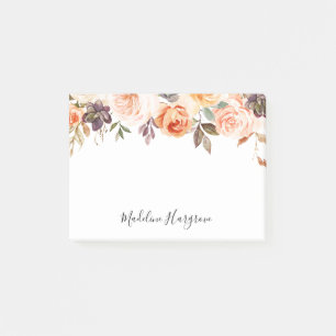 Rustikale Herbstfarbe Personalisiert Post-it Klebezettel