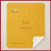 Rustikale Herbstfarbe Sherpadecke