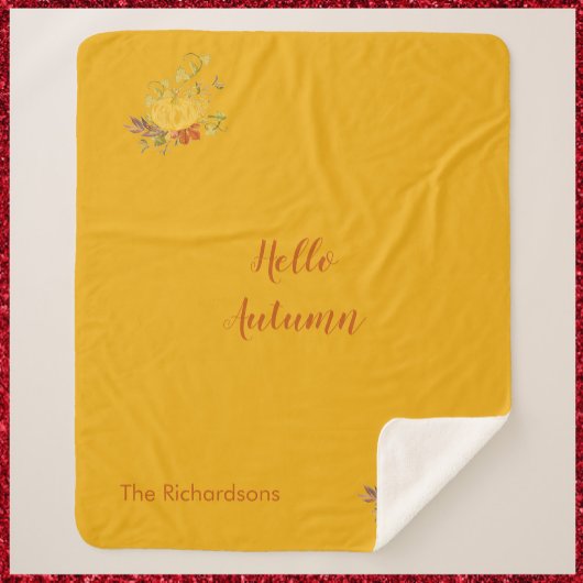 Rustikale Herbstfarbe Sherpadecke