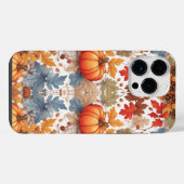 Rustikale Herbstfarben bemalt Pumpkins iPhone Hülle (Rückseite (Horizontal))