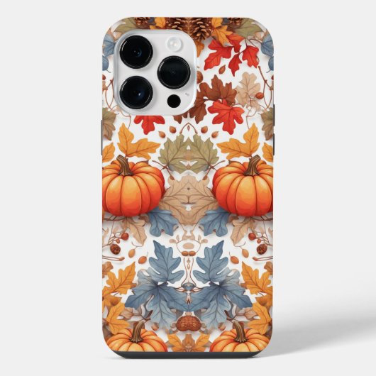 Rustikale Herbstfarben bemalt Pumpkins iPhone Hülle (Rückseite)