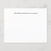 Rustikale Herbstfarben Hochzeitskollektion - Budge (Rückseite)