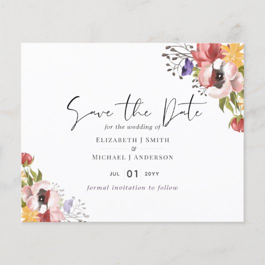 Rustikale Herbstfarben Hochzeitskollektion - Budge (Vorderseite)