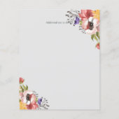 Rustikale Herbstfarben Hochzeitskollektion - Budge (Rückseite)