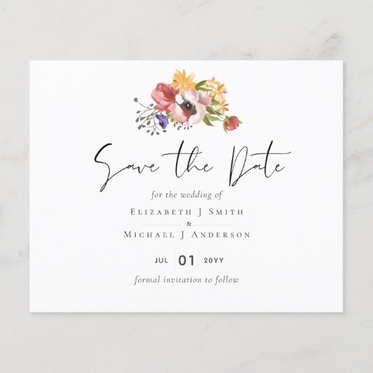 Rustikale Herbstfarben Hochzeitskollektion - Budge (Vorderseite)