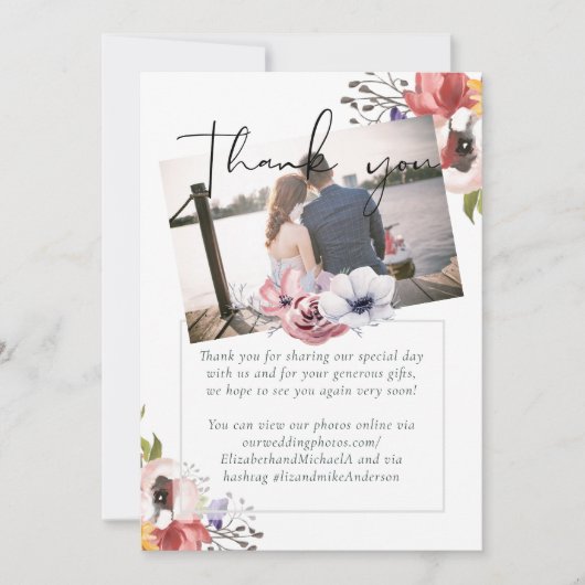 Rustikale Herbstfarben Hochzeitskollektion - Budge (Vorderseite)