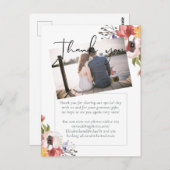 Rustikale Herbstfarben Hochzeitskollektion - Budge Postkarte (Vorne/Hinten)