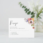 Rustikale Herbstfarben Hochzeitskollektion - Budge Postkarte (Stehend Vorderseite)