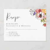 Rustikale Herbstfarben Hochzeitskollektion - Budge Postkarte (Vorderseite)