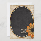 Rustikale Herbstfeier Einladung (Rückseite)