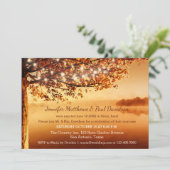 Rustikale Herbstfeier oder Einladung zur Hochzeits (Stehend Vorderseite)