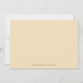 Rustikale Herbstfeier oder Einladung zur Hochzeits (Rückseite)