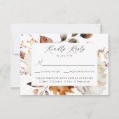 Rustikale Herbstfeier RSVP Karte (Vorderseite)