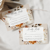 Rustikale Herbstfeier RSVP Karte