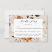 Rustikale Herbstfeier RSVP Karte (Vorderseite)