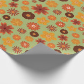 Rustikale Herbstgeburtspende nahtlos Fall Geburtst Geschenkpapier (Ecke)