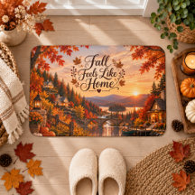 Rustikale Herbstgefühle wie Zuhause Illustration