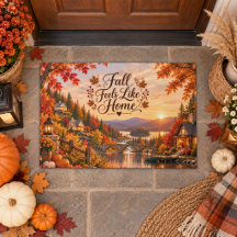 Rustikale Herbstgefühle wie Zuhause Illustration