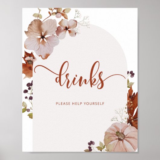 Rustikale Herbstgetränke helfen Ihnen, sich selbst Poster (Vorne)