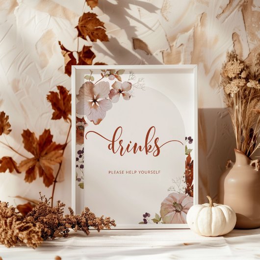 Rustikale Herbstgetränke helfen Ihnen, sich selbst Poster