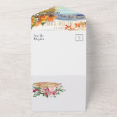 Rustikale Herbsthochzeit All In One Einladung (Außenbereich)