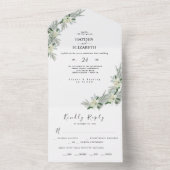 Rustikale Herbsthochzeit All In One Einladung (Innen Boden)