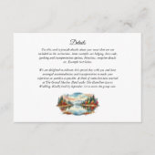 Rustikale Herbsthochzeit am See Begleitkarte (Vorderseite)